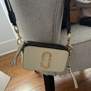 Black and Cream Crossbody Bag